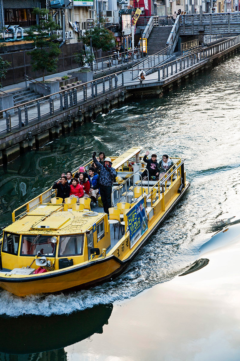 Tombori River Cruise boat in Dotonbori